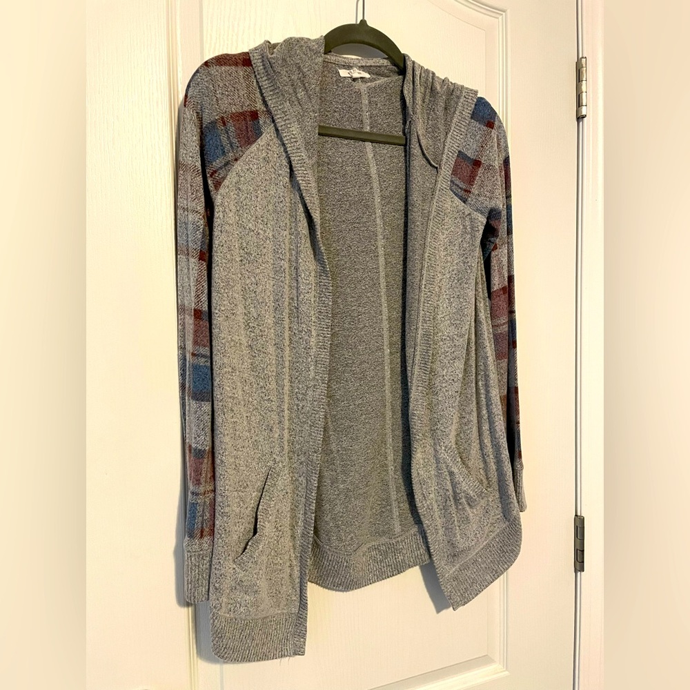 Maurice’s - Plaid Hooded Cardigan